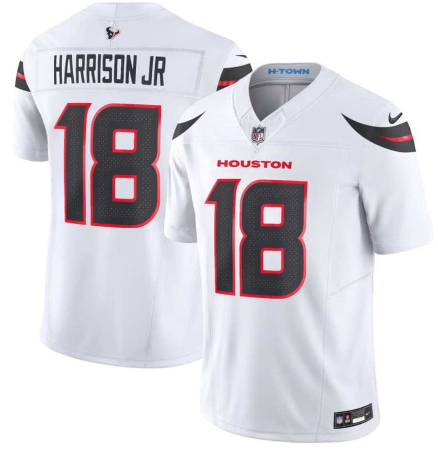 Men's Houston Texans #18 Marvin Harrison Jr White 2026 F.U.S.E. Vapor Limited Stitched Jersey Dzhi,We sell and wholesale Men's Houston Texans #18 Marvin Harrison Jr White 2026 F.U.S.E. Vapor Limited Stitched Jersey Dzhi on line form chian!