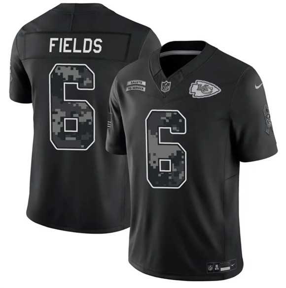 Men's Kansas City Chiefs #6 Justin Fields Black 2026 F.U.S.E. Salute to Service Limited Stitched Jersey Dzhi,We sell and wholesale Men's Kansas City Chiefs #6 Justin Fields Black 2026 F.U.S.E. Salute to Service Limited Stitched Jersey Dzhi on line form chian!