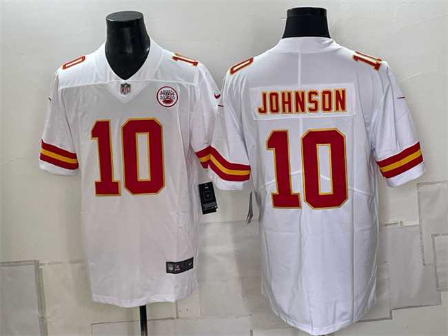Men's Kansas City Chiefs #10 Emmett Johnson White 2026 Vapor Untouchable Limited Stitched Jersey,We sell and wholesale Men's Kansas City Chiefs #10 Emmett Johnson White 2026 Vapor Untouchable Limited Stitched Jersey on line form chian!