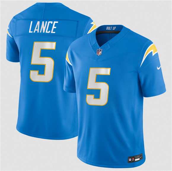 Men's Los Angeles Chargers #5 Trey Lance Blue 2026 F.U.S.E. Vapor Limited Stitched Jersey Dzhi,We sell and wholesale Men's Los Angeles Chargers #5 Trey Lance Blue 2026 F.U.S.E. Vapor Limited Stitched Jersey Dzhi on line form chian!