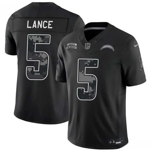 Men's Los Angeles Chargers #5 Trey Lance Black 2026 F.U.S.E. Salute to Service Limited Stitched Jersey Dzhi,We sell and wholesale Men's Los Angeles Chargers #5 Trey Lance Black 2026 F.U.S.E. Salute to Service Limited Stitched Jersey Dzhi on line form chian!