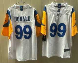 Men's Los Angeles Rams #99 Aaron Donald Limited White Vapor Jersey,We sell and wholesale Men's Los Angeles Rams #99 Aaron Donald Limited White Vapor Jersey on line form chian!