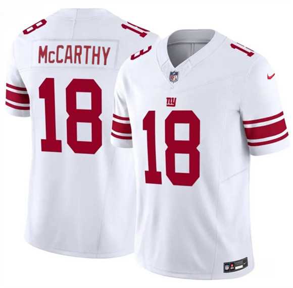 Men's New York Giants #18 J.J. McCarthy White 2026 F.U.S.E. Vapor Untouchable Limited Stitched Jersey Dzhi,We sell and wholesale Men's New York Giants #18 J.J. McCarthy White 2026 F.U.S.E. Vapor Untouchable Limited Stitched Jersey Dzhi on line form chian!