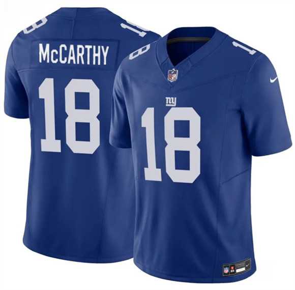 Men's New York Giants #18 J.J. McCarthy Blue 2026 F.U.S.E. Vapor Untouchable Limited Stitched Jersey Dzhi,We sell and wholesale Men's New York Giants #18 J.J. McCarthy Blue 2026 F.U.S.E. Vapor Untouchable Limited Stitched Jersey Dzhi on line form chian!