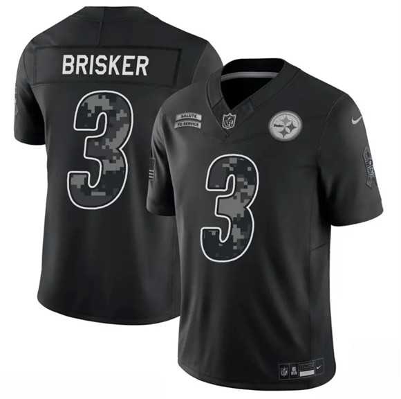 Men's Pittsburgh Steelers #3 Jaquan Brisker Black F.U.S.E. 2026 Salute to Service Limited Stitched Jersey Dzhi,We sell and wholesale Men's Pittsburgh Steelers #3 Jaquan Brisker Black F.U.S.E. 2026 Salute to Service Limited Stitched Jersey Dzhi on line form chian!
