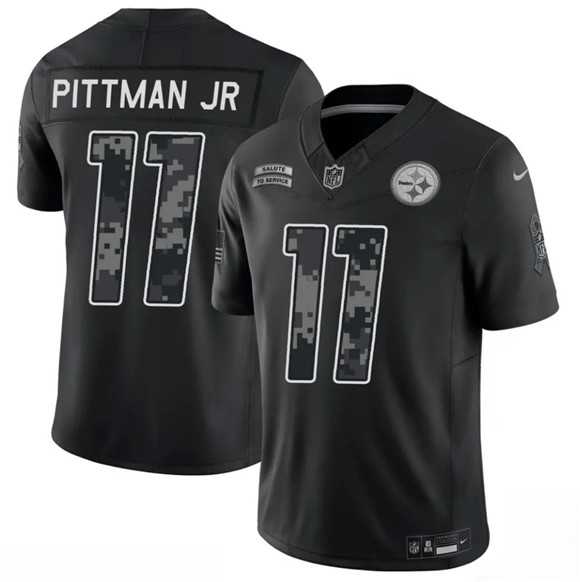 Men's Pittsburgh Steelers #11 Michael Pittman Jr. Black F.U.S.E. 2026 Salute to Service Limited Stitched Jersey Dzhi,We sell and wholesale Men's Pittsburgh Steelers #11 Michael Pittman Jr. Black F.U.S.E. 2026 Salute to Service Limited Stitched Jersey Dzhi on line form chian!