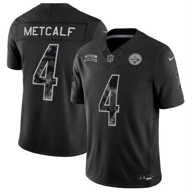 Men's Pittsburgh Steelers #4 DK Metcalf Black F.U.S.E. 2026 Salute to Service Limited Stitched Jersey Dzhi,We sell and wholesale Men's Pittsburgh Steelers #4 DK Metcalf Black F.U.S.E. 2026 Salute to Service Limited Stitched Jersey Dzhi on line form chian!