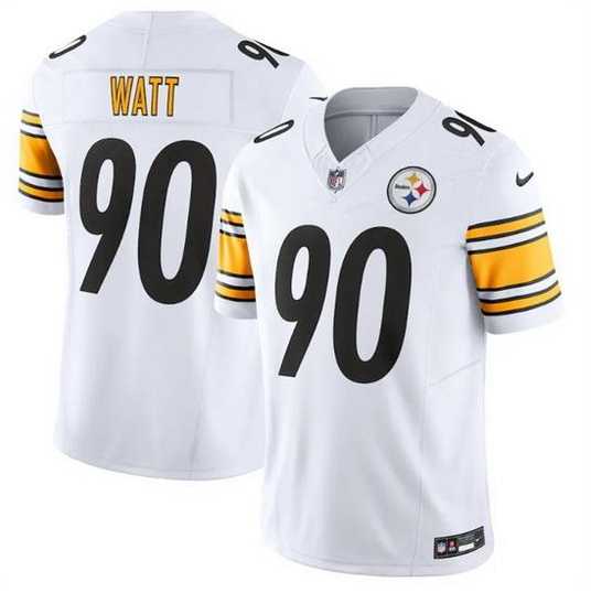 Men's Pittsburgh Steelers 90 T J Watt White 2023 F.U.S.E. Vapor Untouchable Limited Jersey,We sell and wholesale Men's Pittsburgh Steelers 90 T J Watt White 2023 F.U.S.E. Vapor Untouchable Limited Jersey on line form chian!