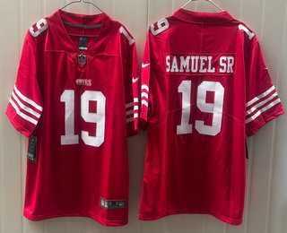 Men's San Francisco 49ers #19 Deebo Samuel Sr Limited Red Vapor Jersey,We sell and wholesale Men's San Francisco 49ers #19 Deebo Samuel Sr Limited Red Vapor Jersey on line form chian!