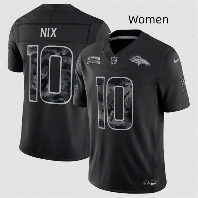Women Denver Broncos #10 Bo Nix Black 2026 Salute to Service Limited Stitched Jersey(Run Small) Dzhi,We sell and wholesale Women Denver Broncos #10 Bo Nix Black 2026 Salute to Service Limited Stitched Jersey(Run Small) Dzhi on line form chian!