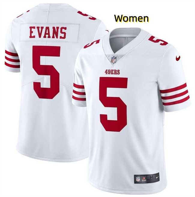 Women San Francisco 49ers #5 Mike Evans White 2026 Vapor Untouchable Limited Stitched Jersey Dzhi,We sell and wholesale Women San Francisco 49ers #5 Mike Evans White 2026 Vapor Untouchable Limited Stitched Jersey Dzhi on line form chian!