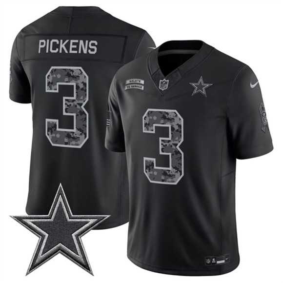 Men's Dallas Cowboys #3 George pickens Black 2026 F.U.S.E. Salute to Service Limited Stitched Jersey,We sell and wholesale Men's Dallas Cowboys #3 George pickens Black 2026 F.U.S.E. Salute to Service Limited Stitched Jersey on line form chian!