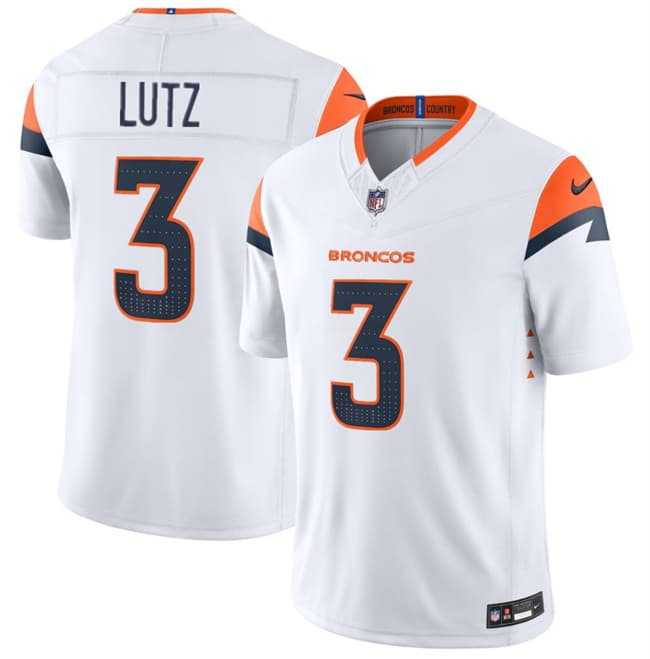 Men's Denver Broncos #3 Wil Lutz White 2026 F.U.S.E. Vapor Limited Stitched Jersey,We sell and wholesale Men's Denver Broncos #3 Wil Lutz White 2026 F.U.S.E. Vapor Limited Stitched Jersey on line form chian!