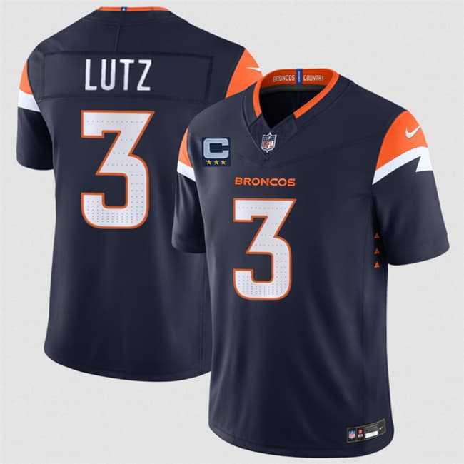 Men's Denver Broncos #3 Wil Lutz Navy 2026 F.U.S.E. With 3-Star C Patch Vapor Limited Stitched Jersey,We sell and wholesale Men's Denver Broncos #3 Wil Lutz Navy 2026 F.U.S.E. With 3-Star C Patch Vapor Limited Stitched Jersey on line form chian!
