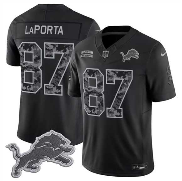 Men's Detroit Lions #87 Sam LaPorta Black F.U.S.E. 2026 Salute to Service Limited Stitched Jersey,We sell and wholesale Men's Detroit Lions #87 Sam LaPorta Black F.U.S.E. 2026 Salute to Service Limited Stitched Jersey on line form chian!