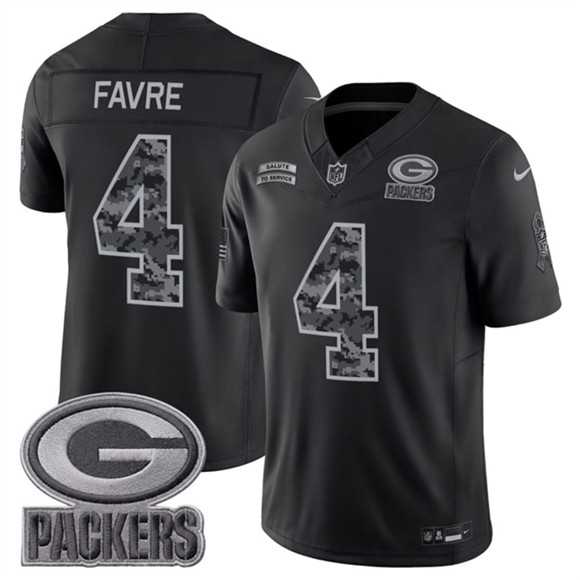 Men's Green Bay Packers #4 Brett Favre Black 2026 F.U.S.E. Salute to Service Limited Stitched Jersey,We sell and wholesale Men's Green Bay Packers #4 Brett Favre Black 2026 F.U.S.E. Salute to Service Limited Stitched Jersey on line form chian!