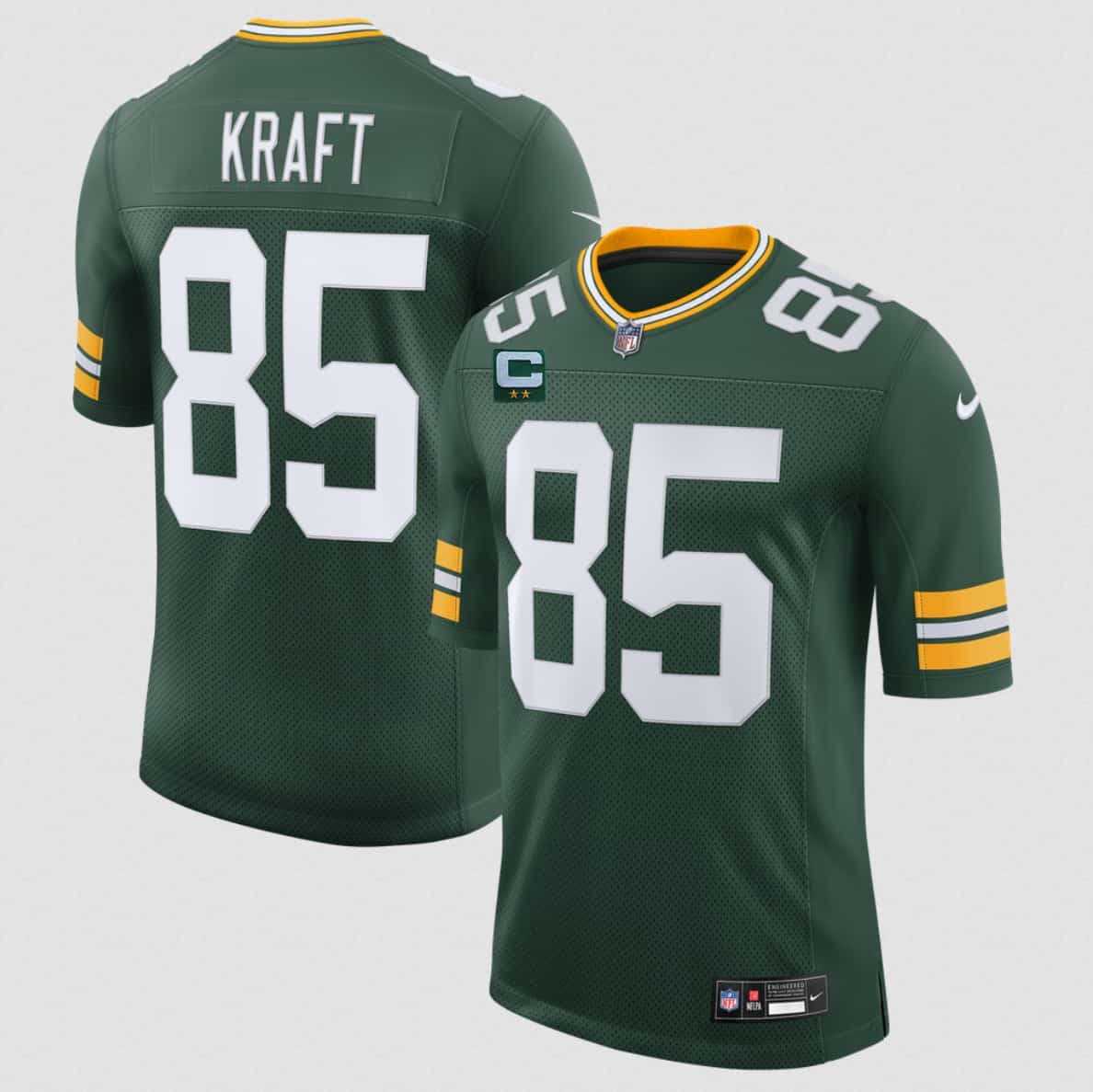 Men's Green Bay Packers #85 Tucker Kraft Green 2026 With 2-Star C Patch New Vapor Untouchable Limited Stitched Jersey,We sell and wholesale Men's Green Bay Packers #85 Tucker Kraft Green 2026 With 2-Star C Patch New Vapor Untouchable Limited Stitched Jersey on line form chian!