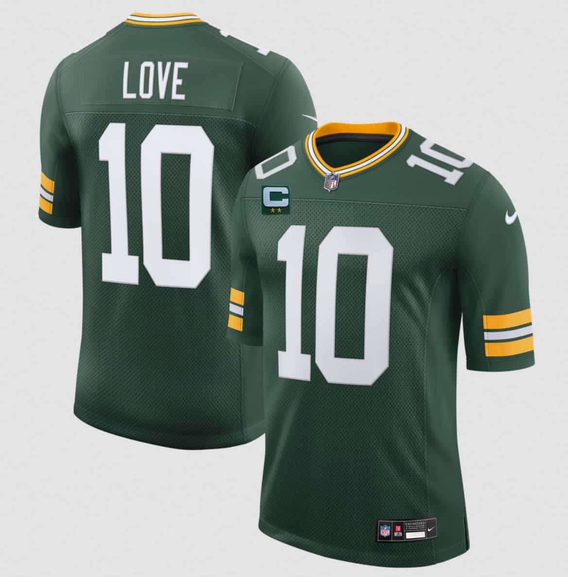 Men's Green Bay Packers #10 Jordan Love Green With 2-Star C Patch New Vapor Untouchable Limited Stitched Jersey,We sell and wholesale Men's Green Bay Packers #10 Jordan Love Green With 2-Star C Patch New Vapor Untouchable Limited Stitched Jersey on line form chian!