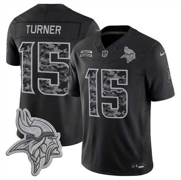 Men's Minnesota Vikings #15 Dallas Turner Black 2026 F.U.S.E. Salute to Service Limited Stitched Jersey,We sell and wholesale Men's Minnesota Vikings #15 Dallas Turner Black 2026 F.U.S.E. Salute to Service Limited Stitched Jersey on line form chian!