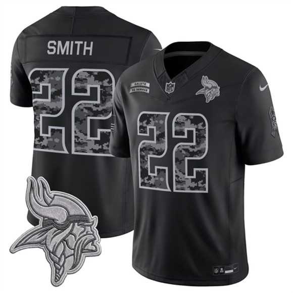 Men's Minnesota Vikings #22 Harrison Smith Black 2026 F.U.S.E. Salute to Service Limited Stitched Jersey,We sell and wholesale Men's Minnesota Vikings #22 Harrison Smith Black 2026 F.U.S.E. Salute to Service Limited Stitched Jersey on line form chian!