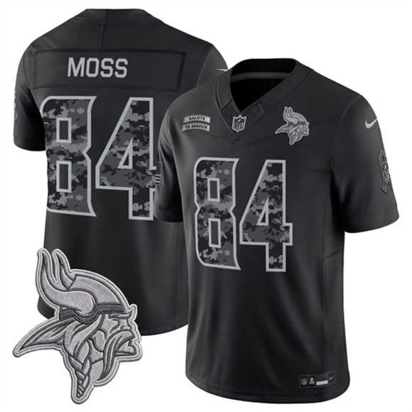 Men's Minnesota Vikings #84 Randy Moss Black 2026 F.U.S.E. Salute to Service Limited Stitched Jersey,We sell and wholesale Men's Minnesota Vikings #84 Randy Moss Black 2026 F.U.S.E. Salute to Service Limited Stitched Jersey on line form chian!
