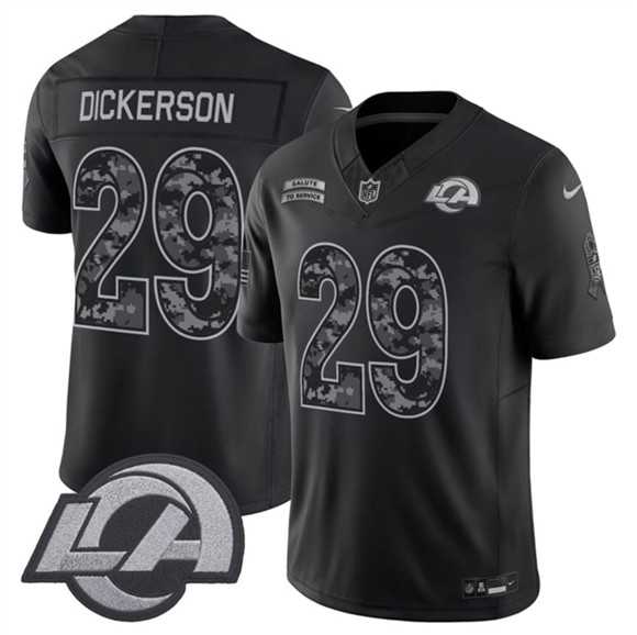 Men's Los Angeles Rams #29 Eric Dickerson Black 2026 F.U.S.E. Salute to Service Limited Stitched Jersey,We sell and wholesale Men's Los Angeles Rams #29 Eric Dickerson Black 2026 F.U.S.E. Salute to Service Limited Stitched Jersey on line form chian!
