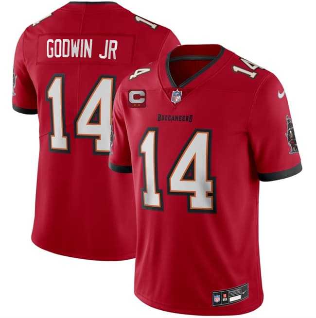 Men's Tampa Bay Buccaneers #14 Chris Godwin Jr Red 2026 With 2-Star C Patch Vapor Limited Stitched Jersey,We sell and wholesale Men's Tampa Bay Buccaneers #14 Chris Godwin Jr Red 2026 With 2-Star C Patch Vapor Limited Stitched Jersey on line form chian!