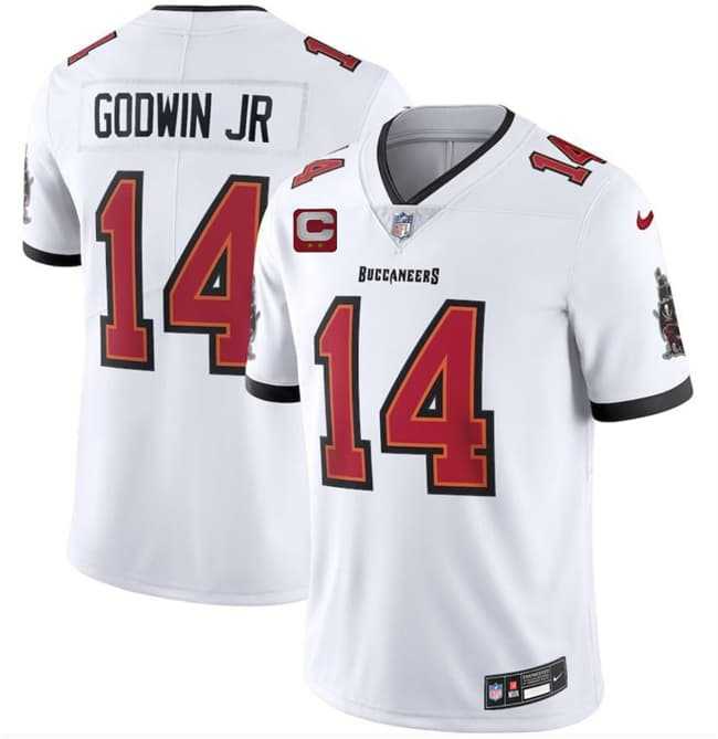 Men's Tampa Bay Buccaneers #14 Chris Godwin Jr White 2026 With 2-Star C Patch Vapor Limited Stitched Jersey,We sell and wholesale Men's Tampa Bay Buccaneers #14 Chris Godwin Jr White 2026 With 2-Star C Patch Vapor Limited Stitched Jersey on line form chian!