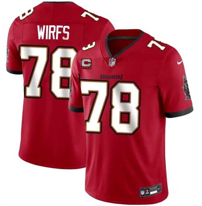 Men's Tampa Bay Buccaneers #78 Tristan Wirfs Red 2026 With 4-Star C Patch Vapor Limited Stitched Jersey,We sell and wholesale Men's Tampa Bay Buccaneers #78 Tristan Wirfs Red 2026 With 4-Star C Patch Vapor Limited Stitched Jersey on line form chian!