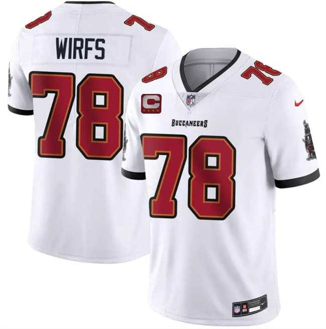 Men's Tampa Bay Buccaneers #78 Tristan Wirfs White 2026 With 4-Star C Patch Vapor Limited Stitched Jersey,We sell and wholesale Men's Tampa Bay Buccaneers #78 Tristan Wirfs White 2026 With 4-Star C Patch Vapor Limited Stitched Jersey on line form chian!