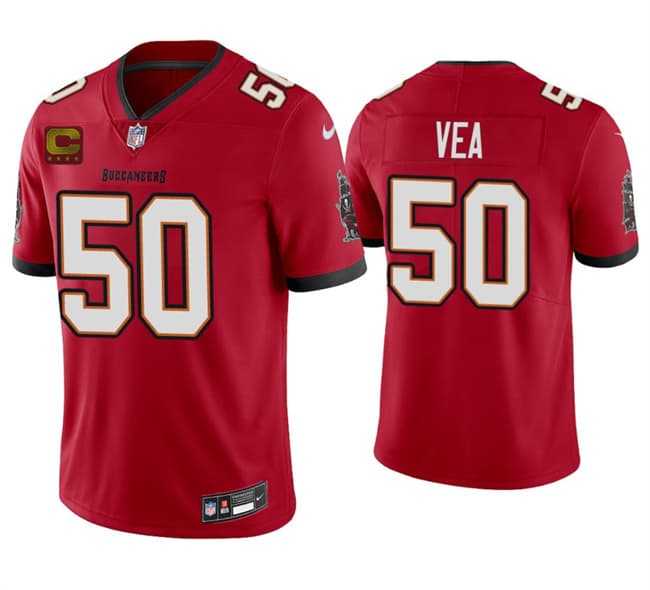 Men's Tampa Bay Buccaneers #50 Vita Vea Red 2026 With 4-Star C Patch Vapor Limited Stitched Jersey,We sell and wholesale Men's Tampa Bay Buccaneers #50 Vita Vea Red 2026 With 4-Star C Patch Vapor Limited Stitched Jersey on line form chian!