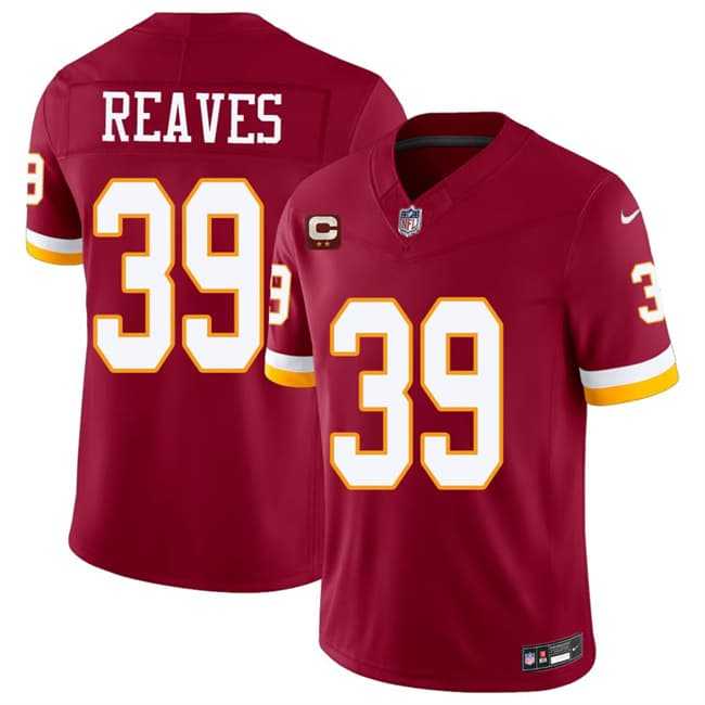 Men's Washington Commanders #39 Jeremy Reaves Burgundy 2026 F.U.S.E. With 2-Star C Patch Vapor Limited Stitched Jersey,We sell and wholesale Men's Washington Commanders #39 Jeremy Reaves Burgundy 2026 F.U.S.E. With 2-Star C Patch Vapor Limited Stitched Jersey on line form chian!