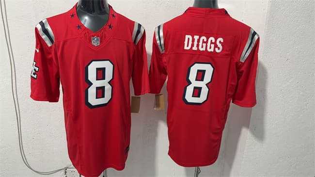 Men's New England Patriots #8 Stefon Diggs Red F.U.S.E. Vapor Limited Football Stitched Jersey,We sell and wholesale Men's New England Patriots #8 Stefon Diggs Red F.U.S.E. Vapor Limited Football Stitched Jersey on line form chian!