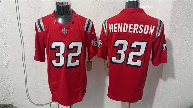 Men's New England Patriots #32 TreVeyon Henderson Red F.U.S.E. Vapor Limited Football Stitched Jersey,We sell and wholesale Men's New England Patriots #32 TreVeyon Henderson Red F.U.S.E. Vapor Limited Football Stitched Jersey on line form chian!