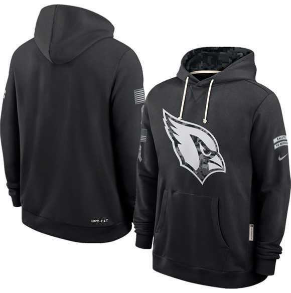 Men's Arizona Cardinals Black 2026 Salute to Service Sideline Dri-FIT Pullover Hoodie,We sell and wholesale Men's Arizona Cardinals Black 2026 Salute to Service Sideline Dri-FIT Pullover Hoodie on line form chian!