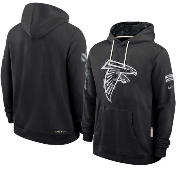 Men's Atlanta Falcons Black 2026 Salute to Service Sideline Dri-FIT Pullover Hoodie,We sell and wholesale Men's Atlanta Falcons Black 2026 Salute to Service Sideline Dri-FIT Pullover Hoodie on line form chian!