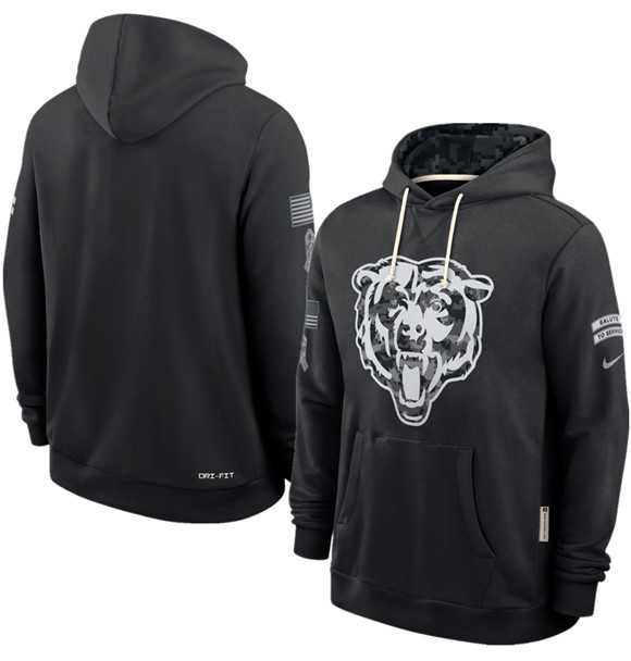 Men's Chicago Bears Black 2026 Salute to Service Sideline Dri-FIT Pullover Hoodie,We sell and wholesale Men's Chicago Bears Black 2026 Salute to Service Sideline Dri-FIT Pullover Hoodie on line form chian!