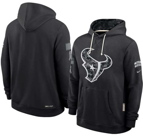 Men's Houston Texans Black 2026 Salute to Service Sideline Dri-FIT Pullover Hoodie,We sell and wholesale Men's Houston Texans Black 2026 Salute to Service Sideline Dri-FIT Pullover Hoodie on line form chian!