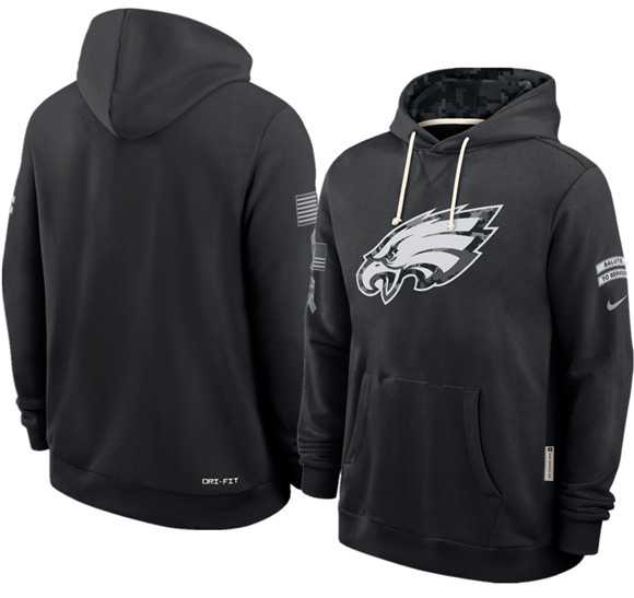 Men's Philadelphia Eagles Black 2026 Salute to Service Sideline Dri-FIT Pullover Hoodie,We sell and wholesale Men's Philadelphia Eagles Black 2026 Salute to Service Sideline Dri-FIT Pullover Hoodie on line form chian!