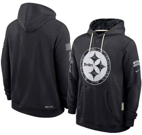 Men's Pittsburgh Steelers Black 2026 Salute to Service Sideline Dri-FIT Pullover Hoodie,We sell and wholesale Men's Pittsburgh Steelers Black 2026 Salute to Service Sideline Dri-FIT Pullover Hoodie on line form chian!