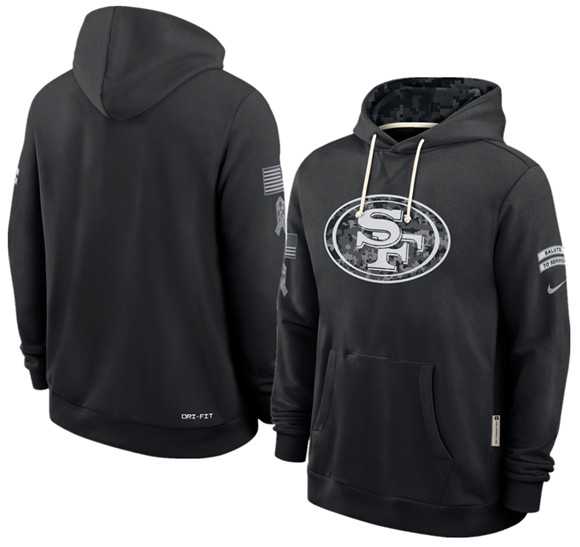 Men's San Francisco 49ers Black 2026 Salute to Service Sideline Dri-FIT Pullover Hoodie,We sell and wholesale Men's San Francisco 49ers Black 2026 Salute to Service Sideline Dri-FIT Pullover Hoodie on line form chian!