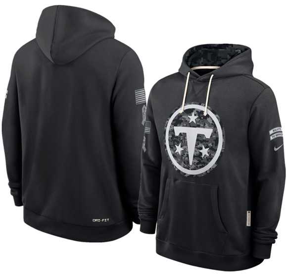 Men's Tennessee Titans Black 2026 Salute to Service Sideline Dri-FIT Pullover Hoodie,We sell and wholesale Men's Tennessee Titans Black 2026 Salute to Service Sideline Dri-FIT Pullover Hoodie on line form chian!