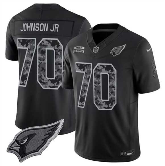 Men's Arizona Cardinals #70 Paris Johnson Jr. Black 2026 F.U.S.E. Salute to Service Limited Stitched Jersey,We sell and wholesale Men's Arizona Cardinals #70 Paris Johnson Jr. Black 2026 F.U.S.E. Salute to Service Limited Stitched Jersey on line form chian!
