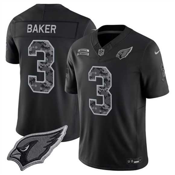 Men's Arizona Cardinals #3 Budda Baker Black 2026 F.U.S.E. Salute to Service Limited Stitched Jersey,We sell and wholesale Men's Arizona Cardinals #3 Budda Baker Black 2026 F.U.S.E. Salute to Service Limited Stitched Jersey on line form chian!