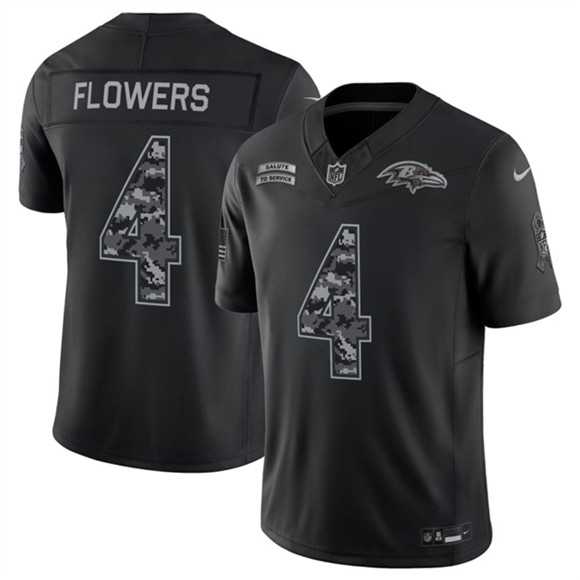 Men's Baltimore Ravens #4 Zay Flowers Black F.U.S.E. 2026 Salute to Service Limited Stitched Jersey,We sell and wholesale Men's Baltimore Ravens #4 Zay Flowers Black F.U.S.E. 2026 Salute to Service Limited Stitched Jersey on line form chian!