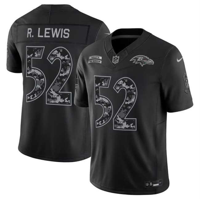 Men's Baltimore Ravens #52 Ray Lewis Black F.U.S.E. 2026 Salute to Service Limited Stitched Jersey,We sell and wholesale Men's Baltimore Ravens #52 Ray Lewis Black F.U.S.E. 2026 Salute to Service Limited Stitched Jersey on line form chian!