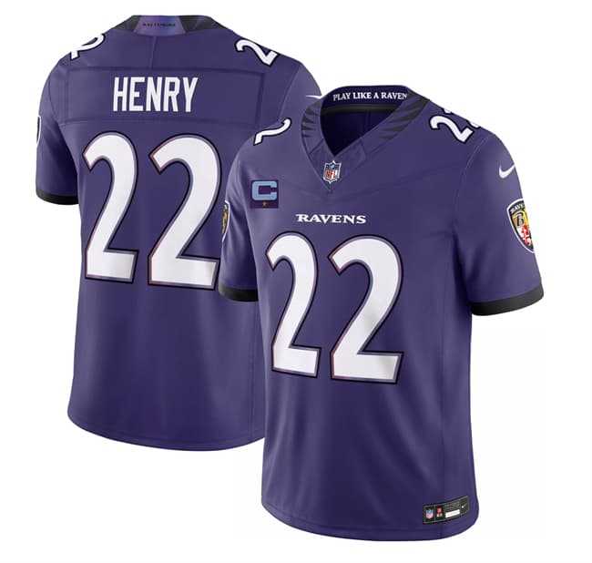 Men's Baltimore Ravens #22 Derrick Henry Purple 2026 With 1-Star C Patch F.U.S.E. Vapor Limited Stitched Jersey,We sell and wholesale Men's Baltimore Ravens #22 Derrick Henry Purple 2026 With 1-Star C Patch F.U.S.E. Vapor Limited Stitched Jersey on line form chian!