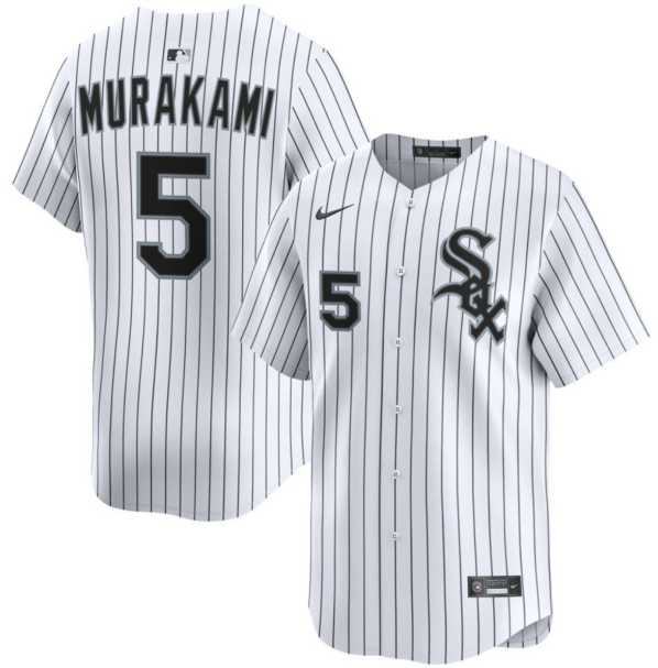 Men's Chicago White Sox #5 Munetaka Murakami White 2025 Home Limited Stitched Jersey Dzhi,We sell and wholesale Men's Chicago White Sox #5 Munetaka Murakami White 2025 Home Limited Stitched Jersey Dzhi on line form chian!