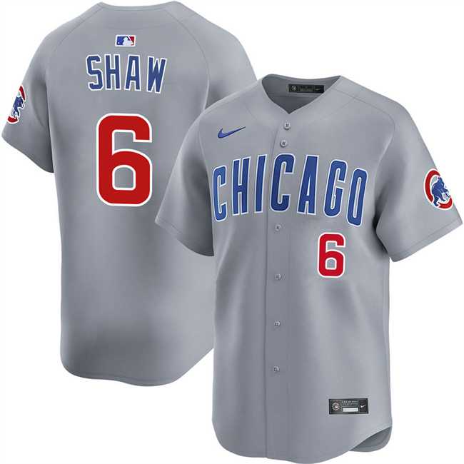 Men's Chicago Cubs #6 Matt Shaw Grey Limited Stitched Jersey Dzhi,We sell and wholesale Men's Chicago Cubs #6 Matt Shaw Grey Limited Stitched Jersey Dzhi on line form chian!