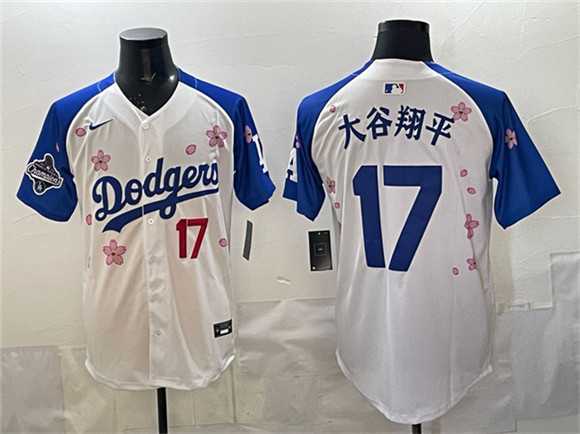 Men's Los Angeles Dodgers #17 Ohtani White Royal 2025 World Series Champions Patch Tokyo Series Limited Stitched Jersey Dzhi,We sell and wholesale Men's Los Angeles Dodgers #17 Ohtani White Royal 2025 World Series Champions Patch Tokyo Series Limited Stitched Jersey Dzhi on line form chian!